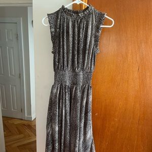 Sen black and white snakeskin dress size S